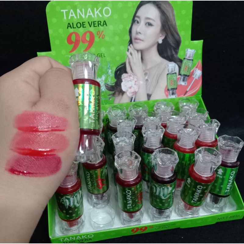 [6pcs]LIP TINT TANAKO 99% ALOE VERA T8436