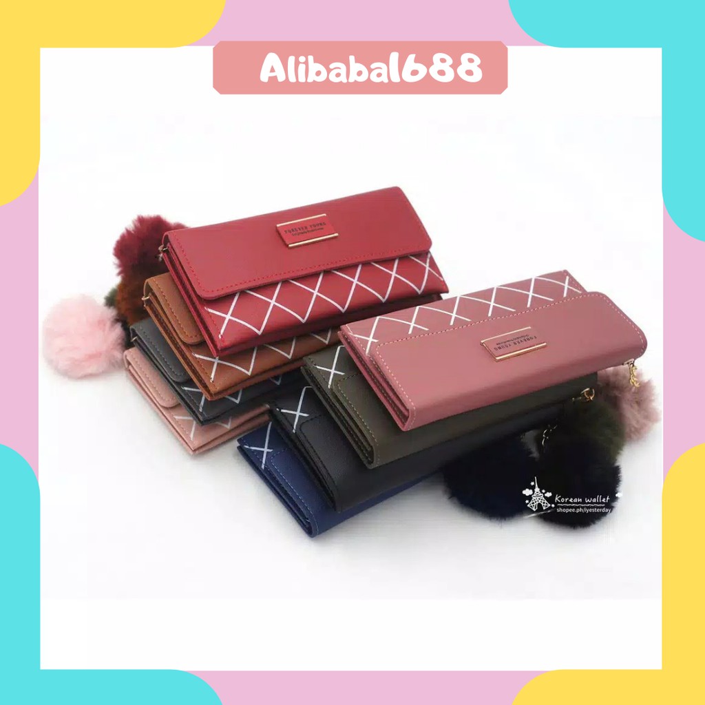 *ALIBABA1688*COD Dompet Wanita D32  Dompet Panjang Wanita dompet murah real pic