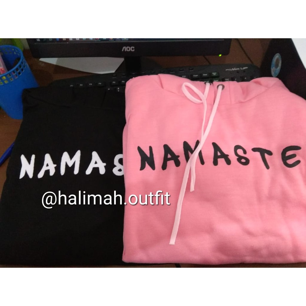 NAMASTE HOODIE UNISEX TEBAL - JUMPER KEKINIAN TERLARIS