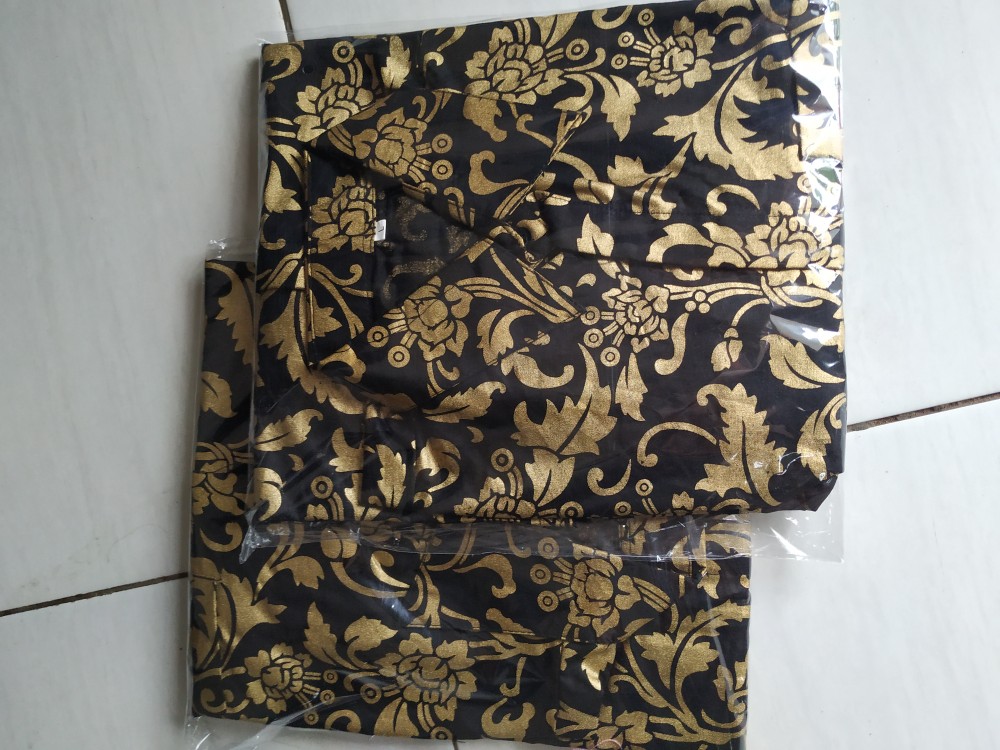 Kemeja Batik Pria Lengan Panjang M L Xl Xxl