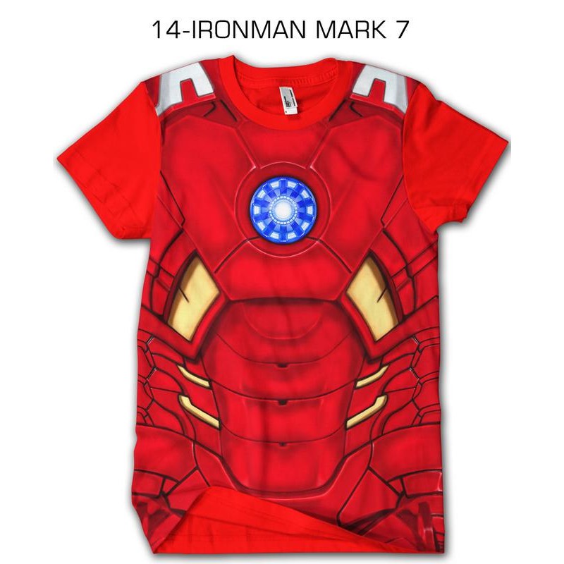 KAOS BAJU TSHIRT PREMIUM DISTRO LAKI LAKI OBLONG DISTRO 3d superhero 14-IRONMAN MARK 7