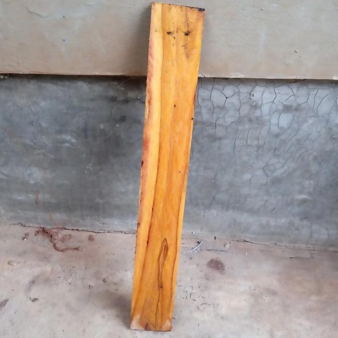 bahan warangka golok kayu galih kelor emas 1x6x57 cm