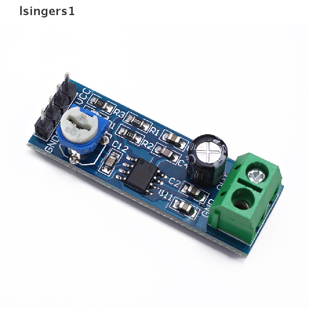 (lsingers1) Lm386 Modul Board Amplifier Audio HIFI Mini DC 5V-12V DIY