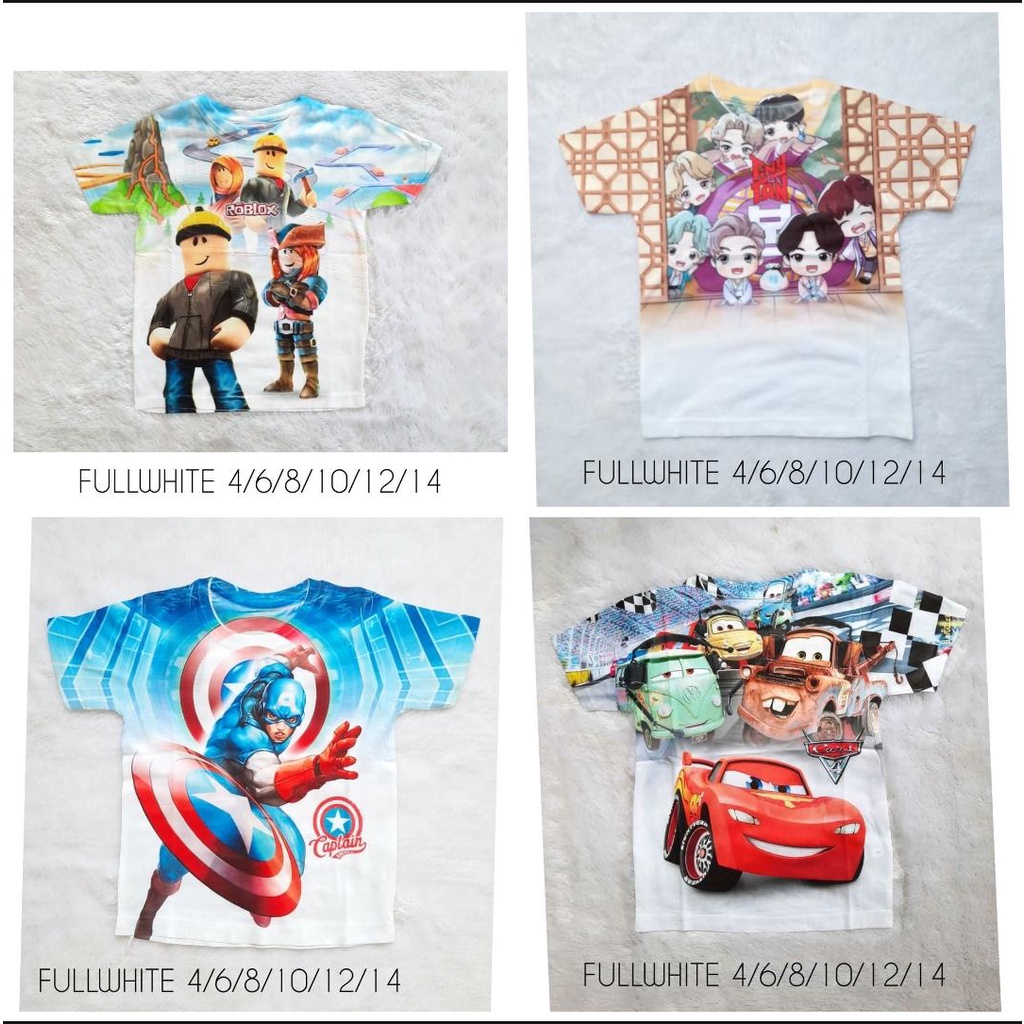 BAJU KAOS ANAK KARAKTER RIKO KAOS AMONG US IMPORT ORIGINAL FURO KIDS KAOS SUPERHERO ANAK COWOK/ KAOS
