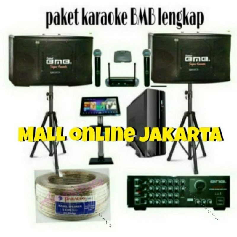 Paket sound system karaoke bmb 8 inch Cpu karaoke subwoofer 12 inch