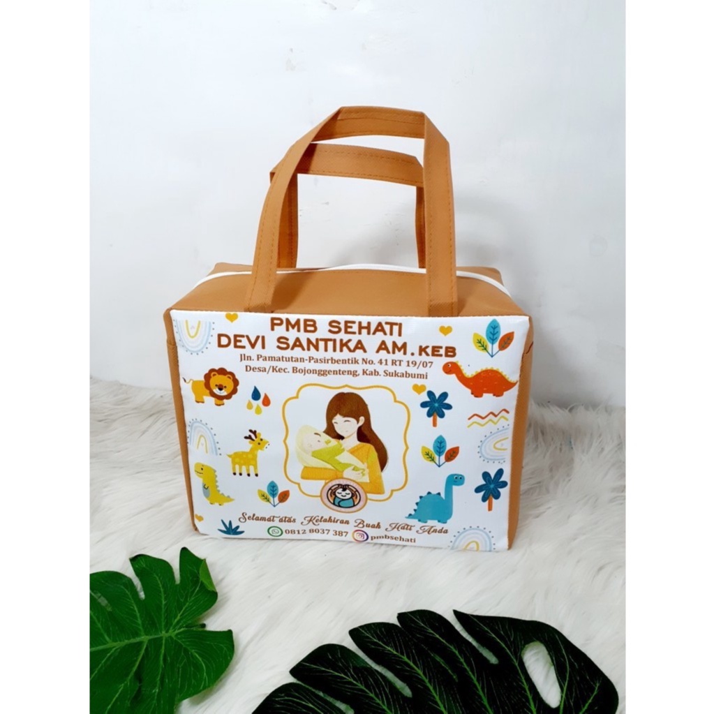 

Tas Partus Bidan Model Resleting/ Tas Souvenir Persalinan Klinik