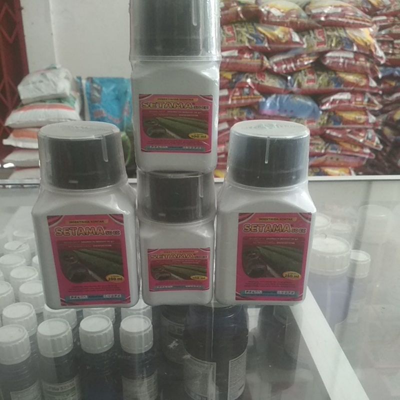 insektisida setama 50ec bahan aktif emamektin benzoat 50ec kemasan 100ml dan 250ml