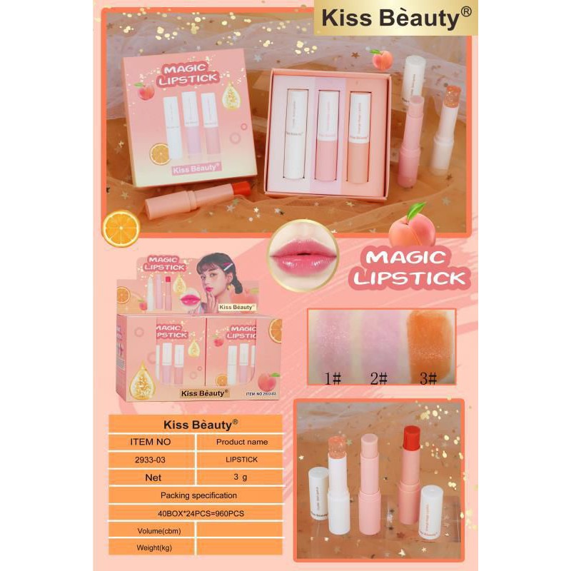 PROMO PERPACK!!!LIPSTIK MAGIC KISS BEAUTY 2933