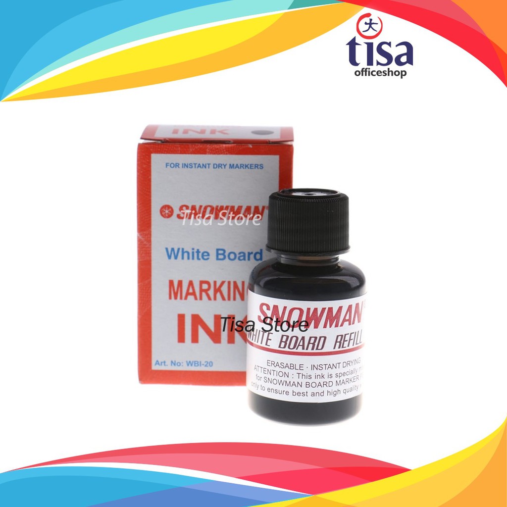 

Tinta Spidol Snowman Refill Marker (BG-12) White Board