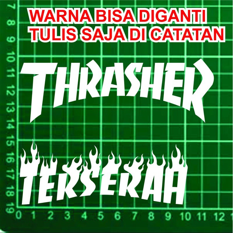 sticker cutting - stiker terserah thrasher