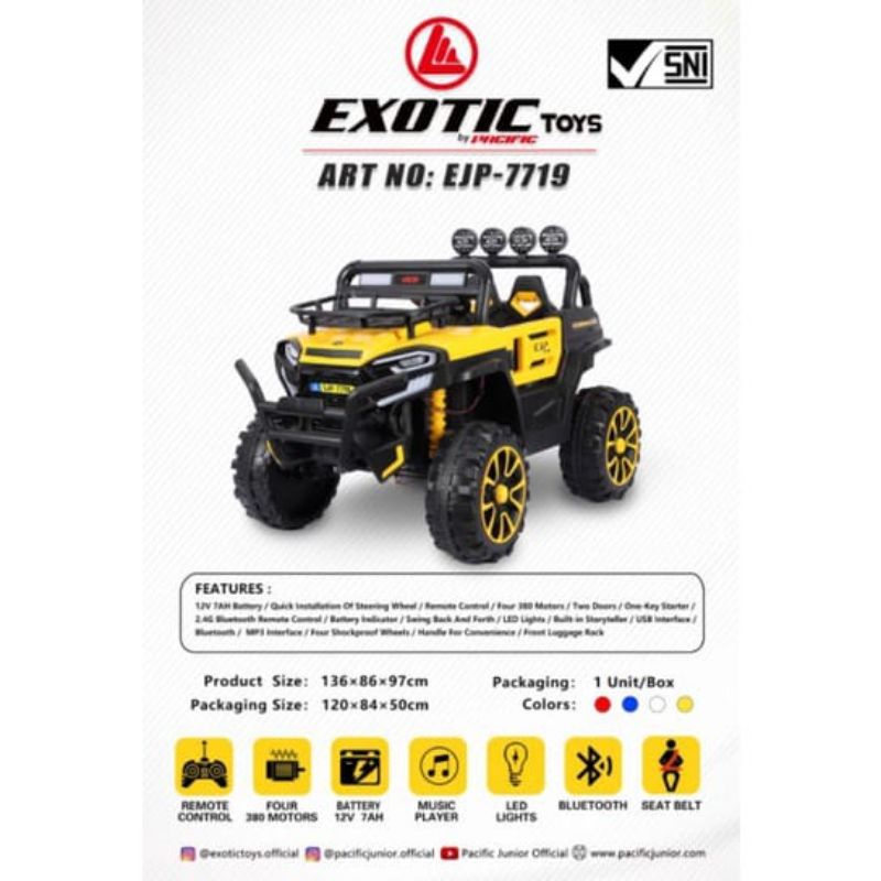 MOBIL AKI ANAK JEEP 4WD "FREE PELAPIS BAN"