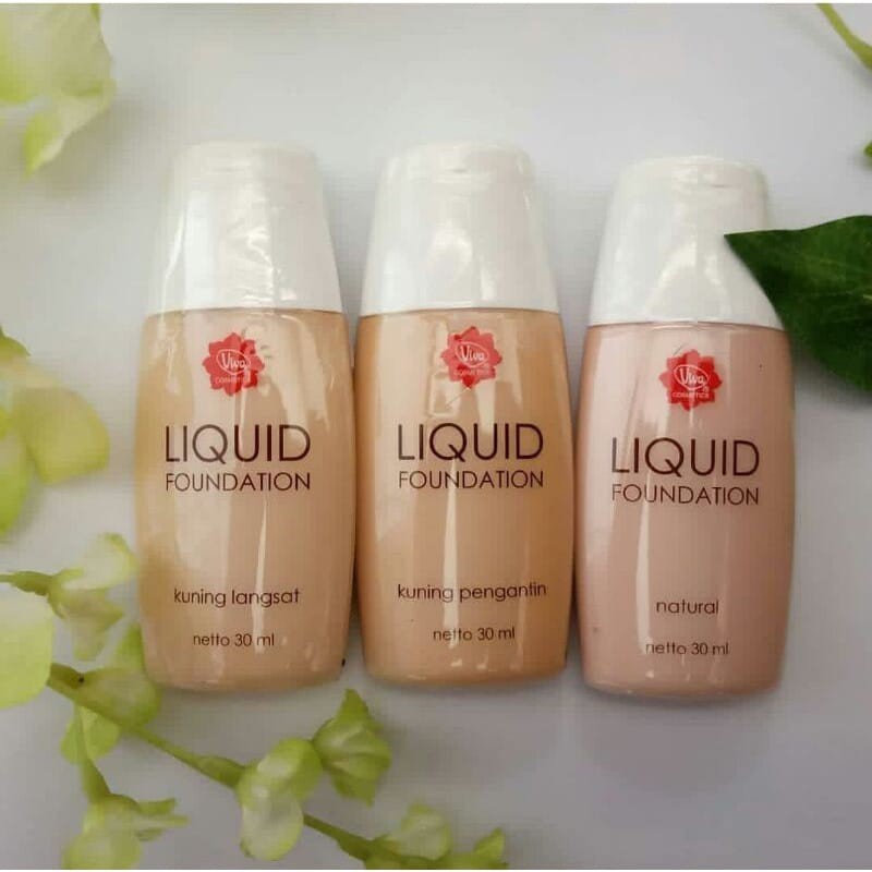 Viva Liquid Foundation Natural 30 ml / Viva Alas Bedak / Tata Rias Pengantin