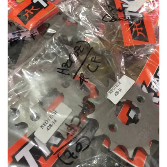 gear depan tk racing honda crf 150L,sonic,cb 150,megapro,gl pro,cbr 150