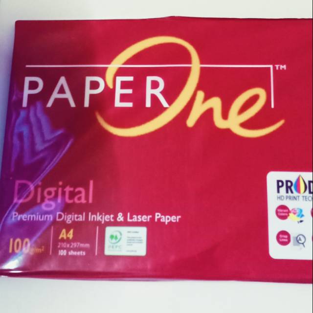

Kertas Hvs PaperOne A4 100gr (100 lembar)