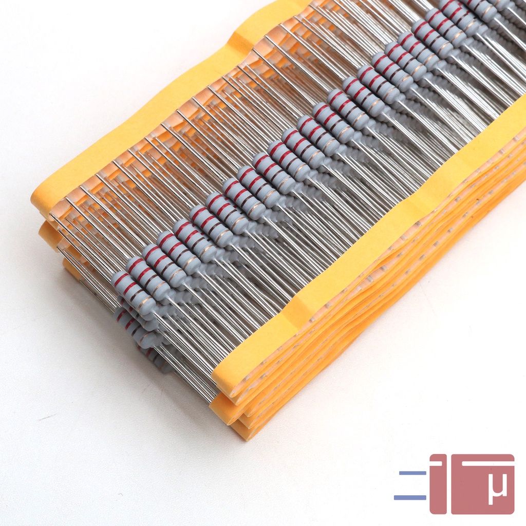 x10 Resistor 220R 220 Ohm 1W Metal Oxide 5% Taiwan Kaki Tembaga