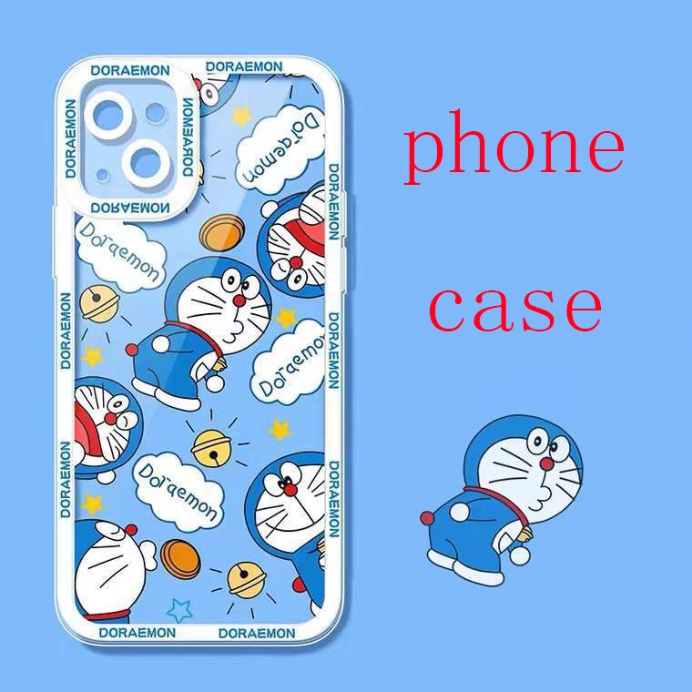 Soft Case Silikon TPU Transparan Motif Kucing Cantoon Untuk Iphone 13 12 Mini 11 10 Pro XS Max X XR 8 7 6 6S Plus SE 2020