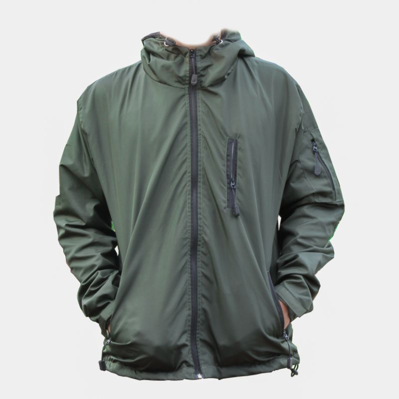 Jaket Tad Polos Murah / Jaket Gunung / Jaket Outdor Pria | Jaket Motor Harian | Jaket Couch-JAKET TAD (ARMY)