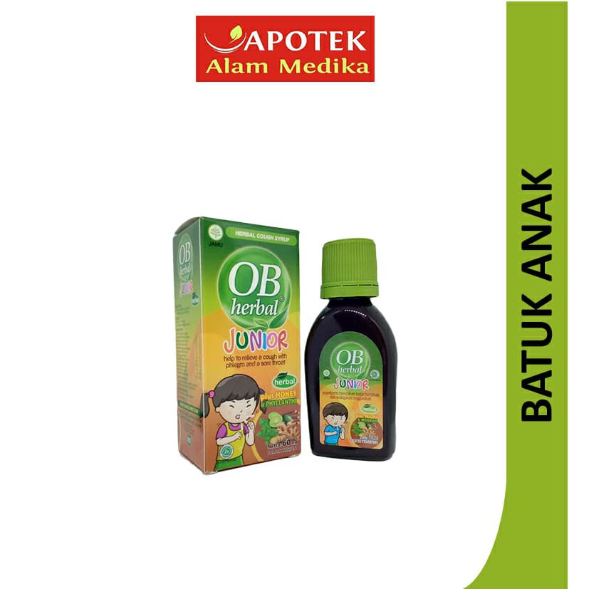 OB Herbal Junior isi 60ml - Obat Batuk Herbal Anak