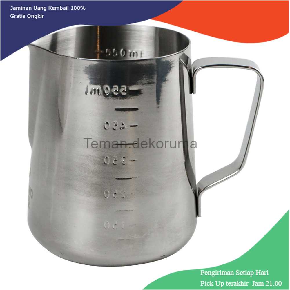 TD-AI One Two Cups Gelas Milk Jug Kopi Espresso Latte Art Stainless - ZM0078