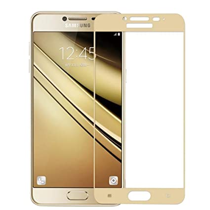 TEMPERED GLASS SAMSUNG J5 PRIME FULL LEM FULL LAYAR [ GOLD ]