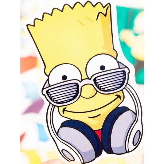 A136 STICKER 10PCS (THE SIMPSONS) anti air notebook scrapbook label tempel motif kartun superhero super hero unik lucu atk alat tulis kantor murah viral termurah kartun komputer leptop handphone hp smartphone koper laptop tembok kulkas disney anime