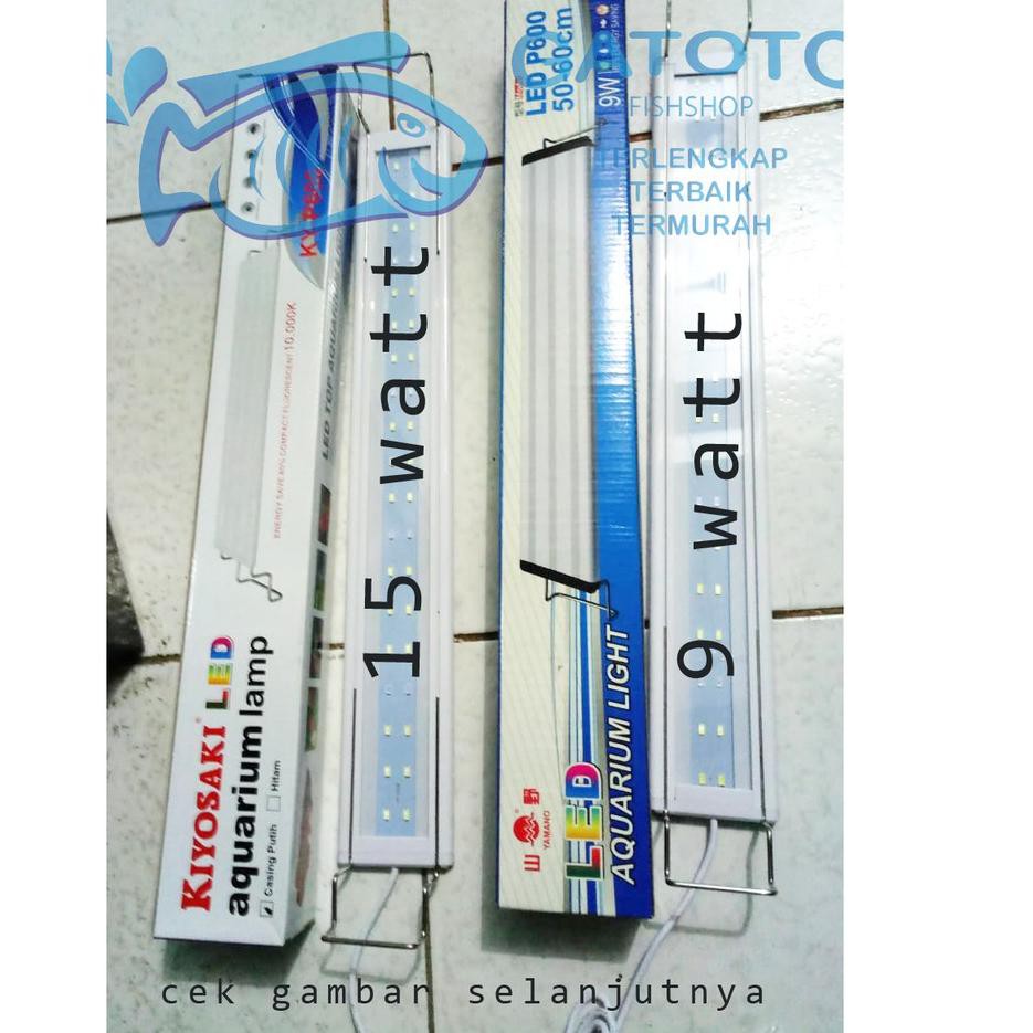 HHJ Aquarium Aquascape Lampu LED Kiyosaki P600 P 600 15 Watt  Kelvin Terbaru