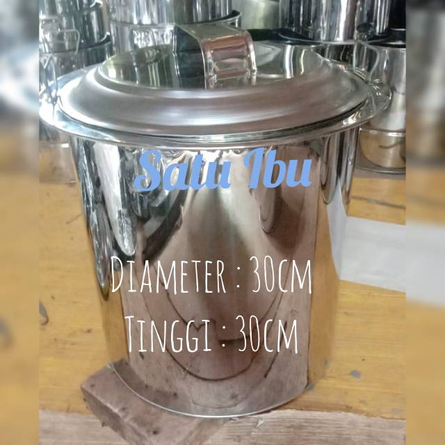 DANDANG/PANCI MIE AYAM UKURAN 30 CM X 30 CM BAHAN STAINLESS BONUS SARINGAN MIE+CENTONG