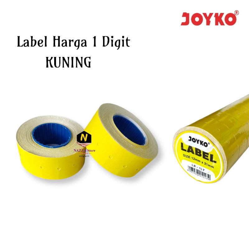 

Label Harga Joyko Warna Kuning & Hijau 1 Baris