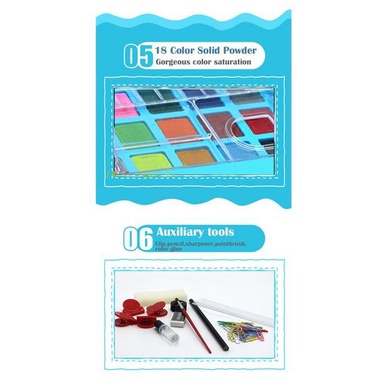 

tyvf Set Menggambar 2 pcs Crayon Spidol Pensil Warna Set Lukis Set Alat Tulis Anak-anak