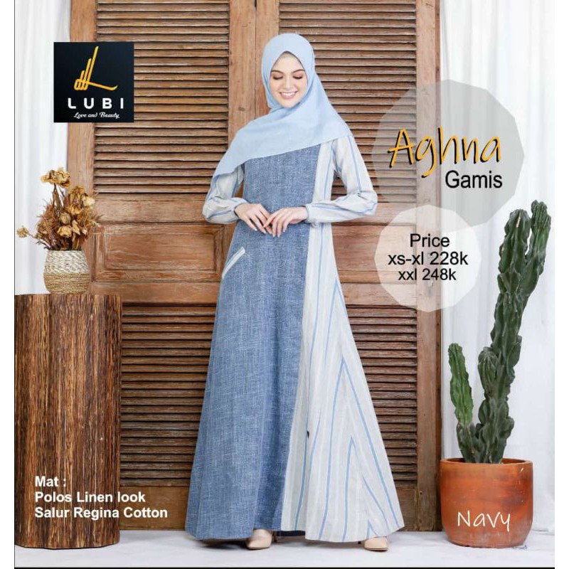 Aghna Gamis Lubi Navy