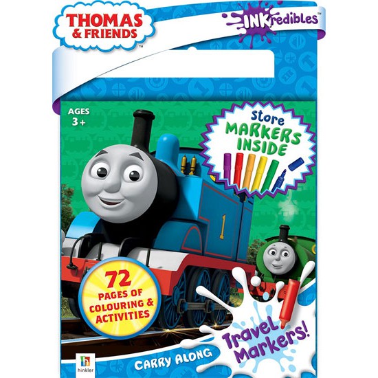 

(PAD-INKRD-CARRY-THOM) INKredibles Carry Along Pad with Travel Markers Thomas & Friends (6 markers)