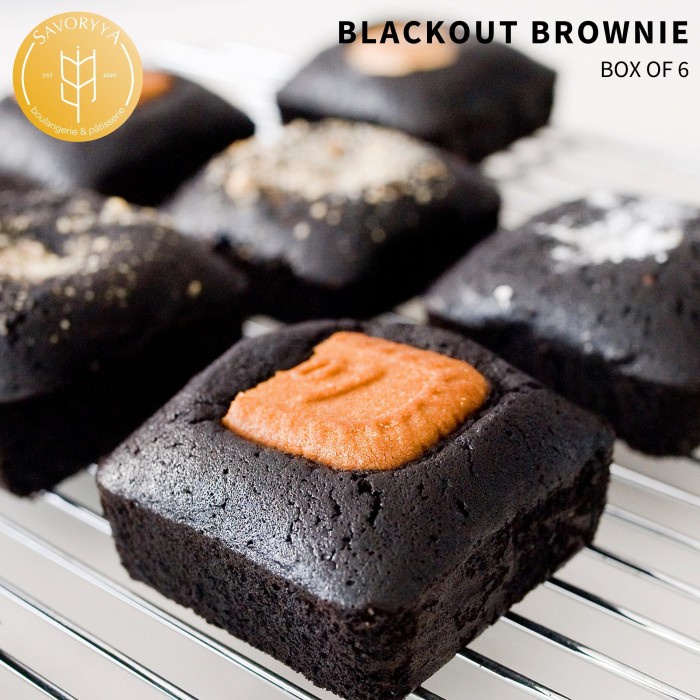 

Blackout Brownies Box of 6 SAVORYYA