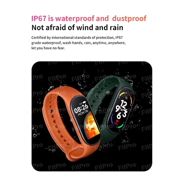 (GPW) SmartWatch Smartband M7 Sport Tahan Air Monitor Tekanan Darah Detak Jantung