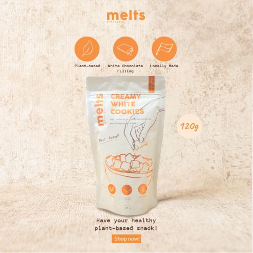 MELTS Creamy White Cookies 120g