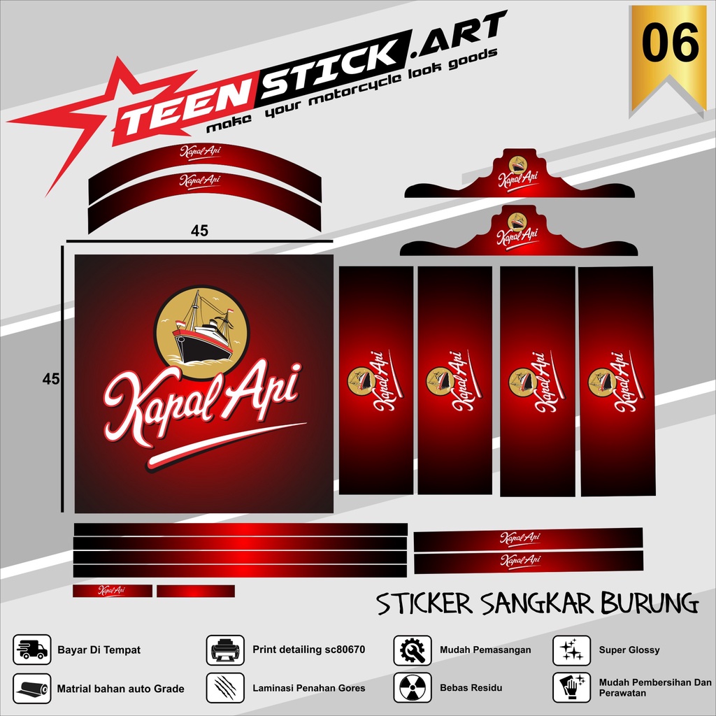 Stiker Decal SANGKAR KOTAK KICAU MANIA Sangkar EBOD JAYA Sangkar ORIQ JAYA Sangkar Kicau MANIA KACER