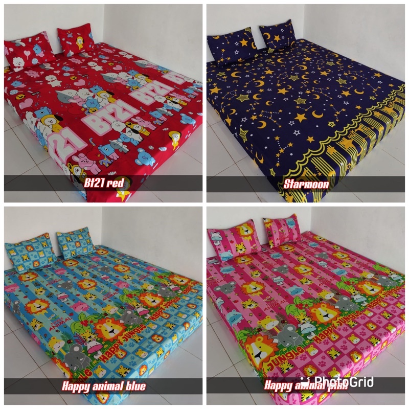 Sprei home made !! sprei homemade karakter (2sarban+2sargul)Sprei murah sprei anak