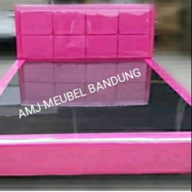 Divan kasur no 3 dan 2 pink alas kasur ranjang kasur bandung