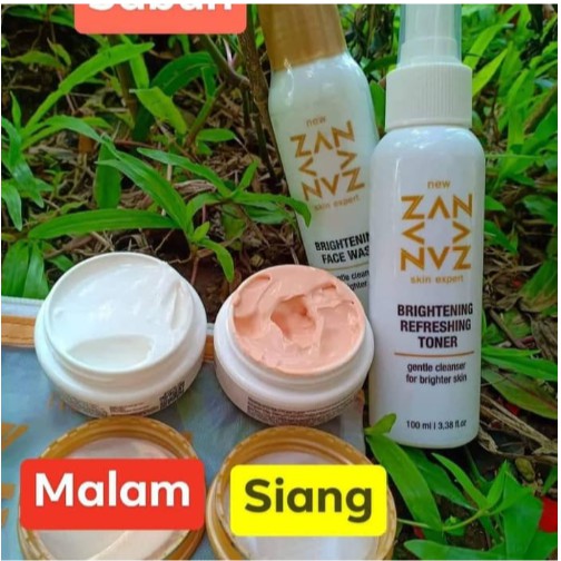 Skincare BPOM Paket Kecantikan New zan Skin Expert Paket Glowing