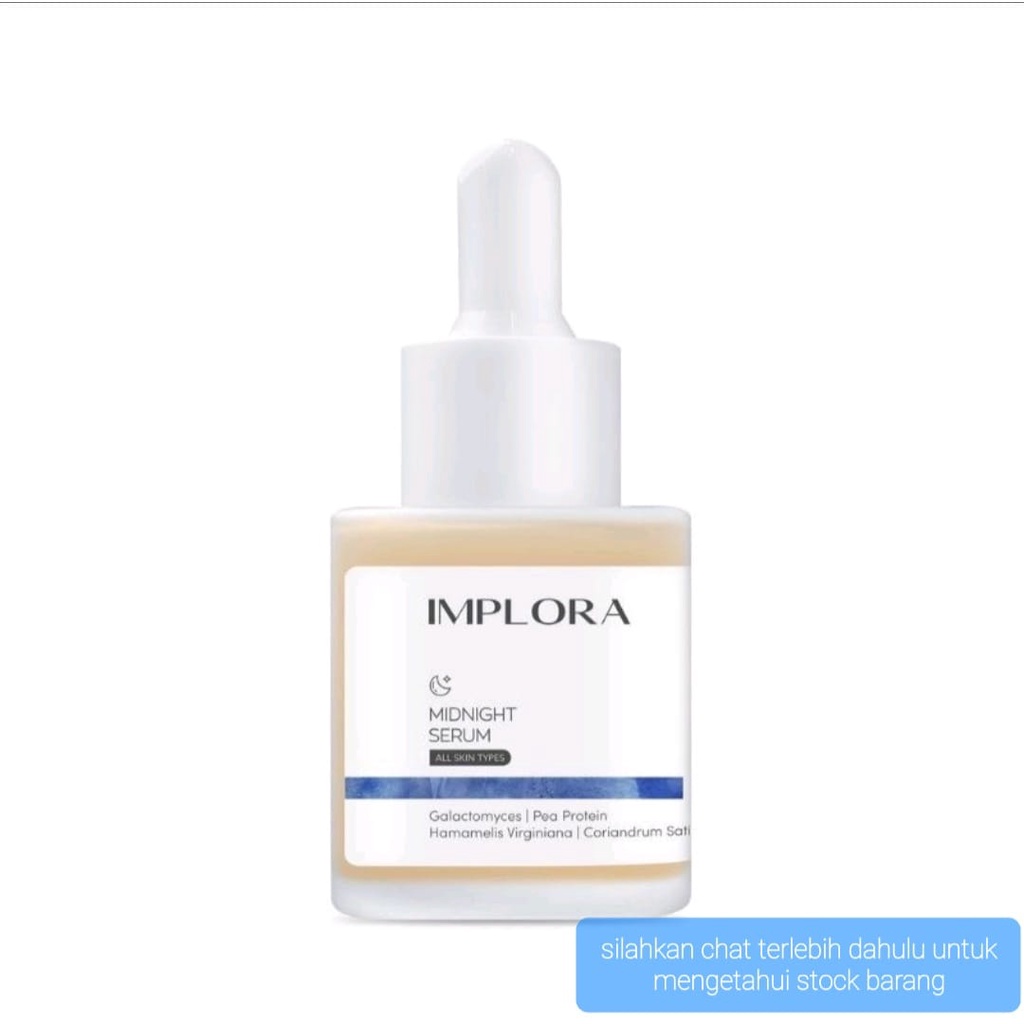 implora face serum luminous bright acne peeling midnight serum wajah