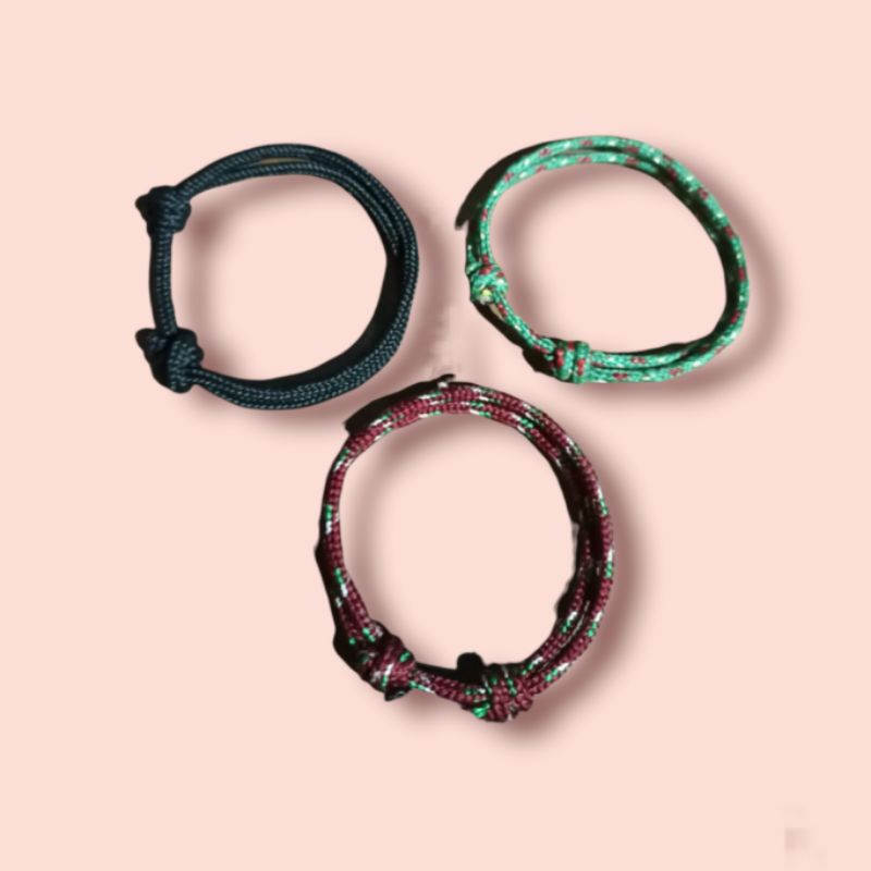 Gelang Tali Prusik Pria Wanita 2mm