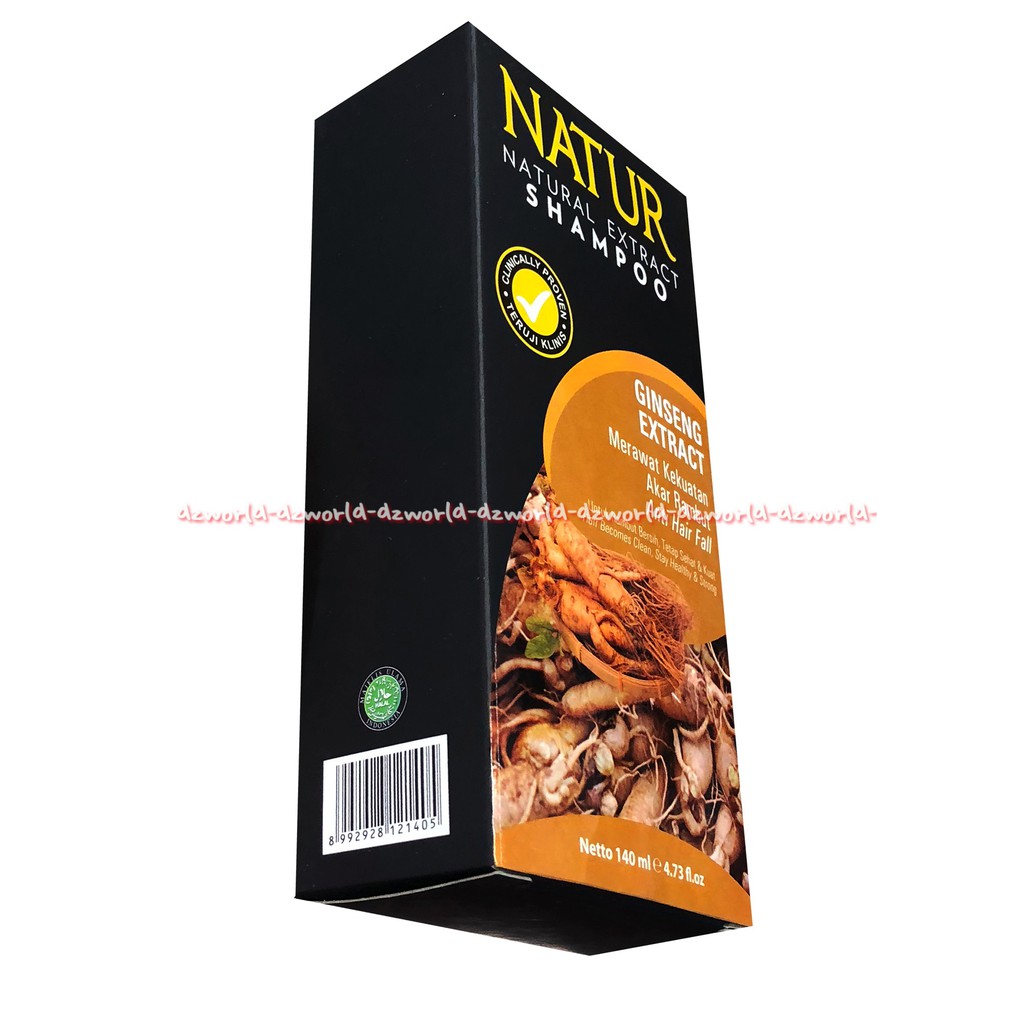 Natur Natural Extract Ginseng Shampoo Shampo Untuk Merawat Akar Rambut 140ml