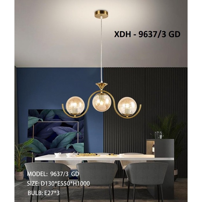 Lampu Gantung Meja Makan Minimalis Nordic XDH 9637/5