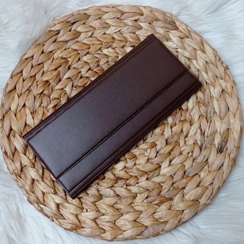 A-ZAHRA DOMPET DISIPLIN KEUANGAN POLOS MINI / DOMPET WALLET 32 SLOT UANG / DOMPET KE UANGAN-COKLAT - MINI