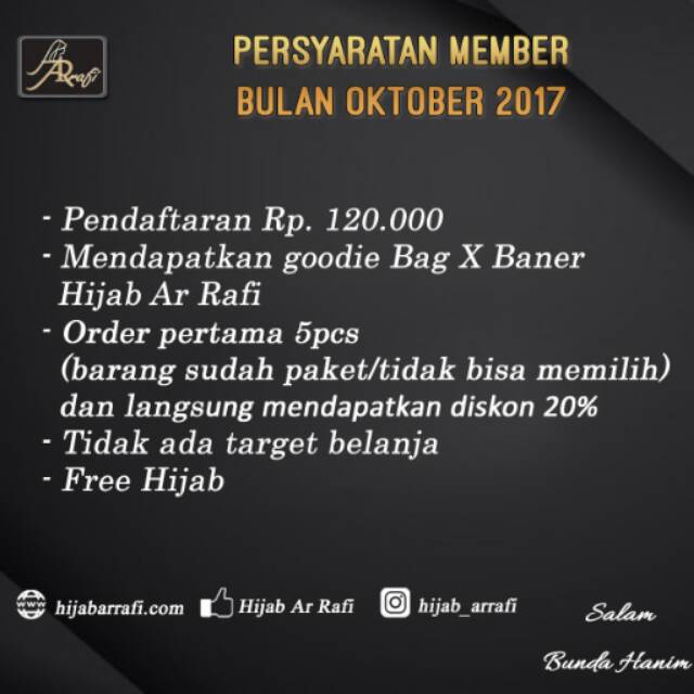 

Goodie bag persyaratan bulan oktober dear..