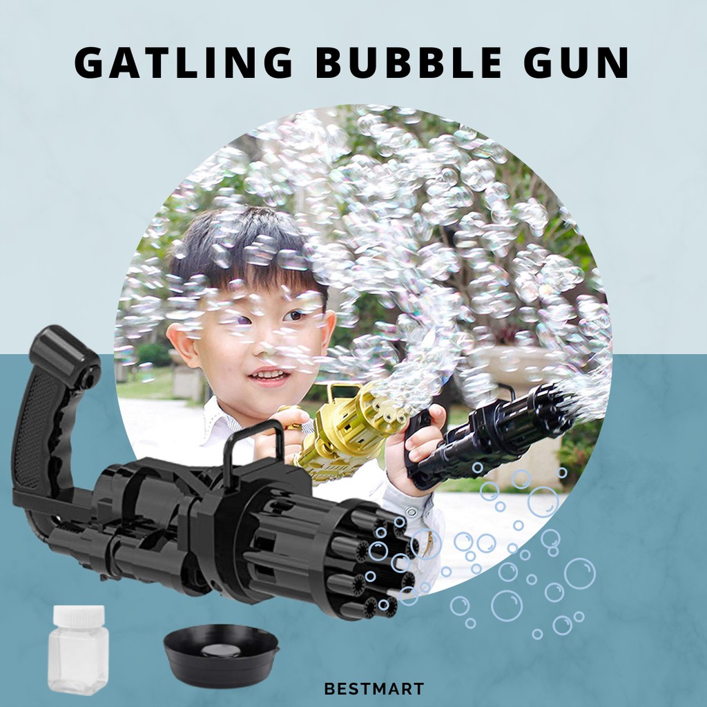 Gatling Bubble Gun Gatling Bubble Elektrik / pistol gatling gelembung