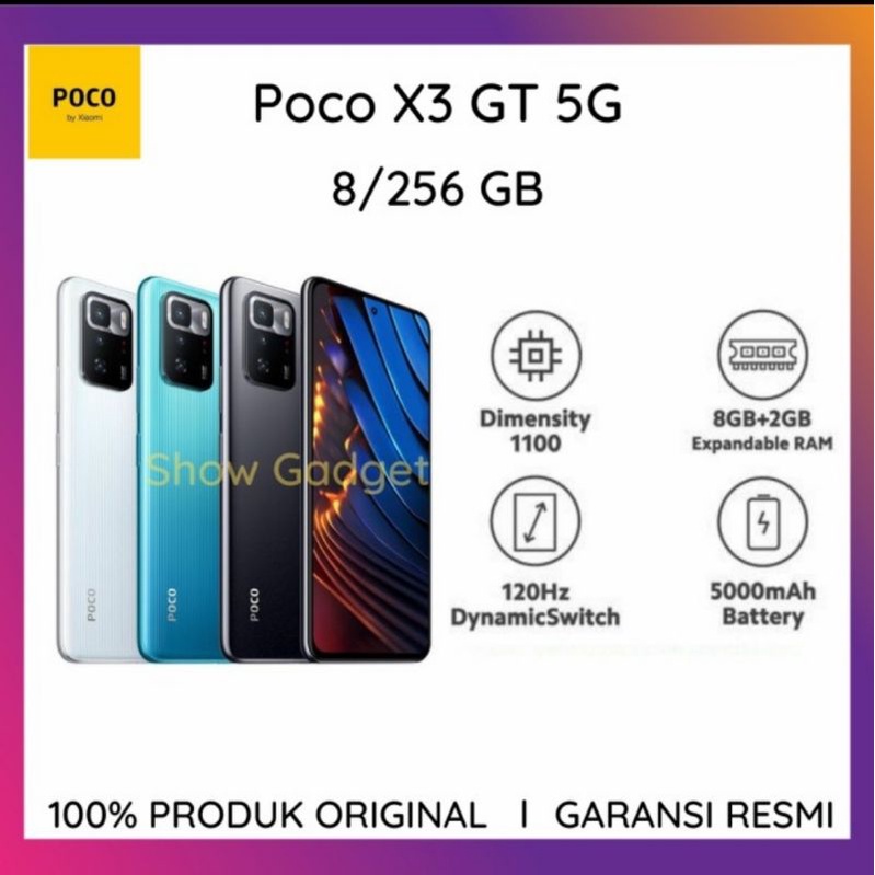 Poco X3 GT 8/256 Garansi Resmi