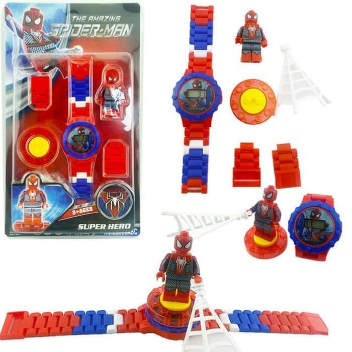 Jual JAM TANGAN ANAK LEGO SPIDERMAN DIGITAL MAINAN EDUKASI ANAK MURAH Low Price!