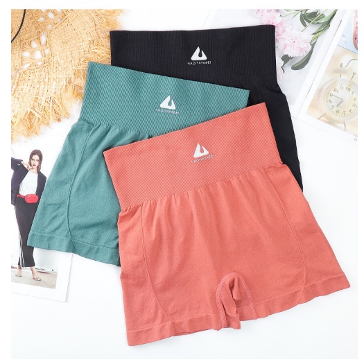 Celana Korset Pinggang Tinggi Pengecil Perut High Waist Boxer legging ketat Short Pants 62