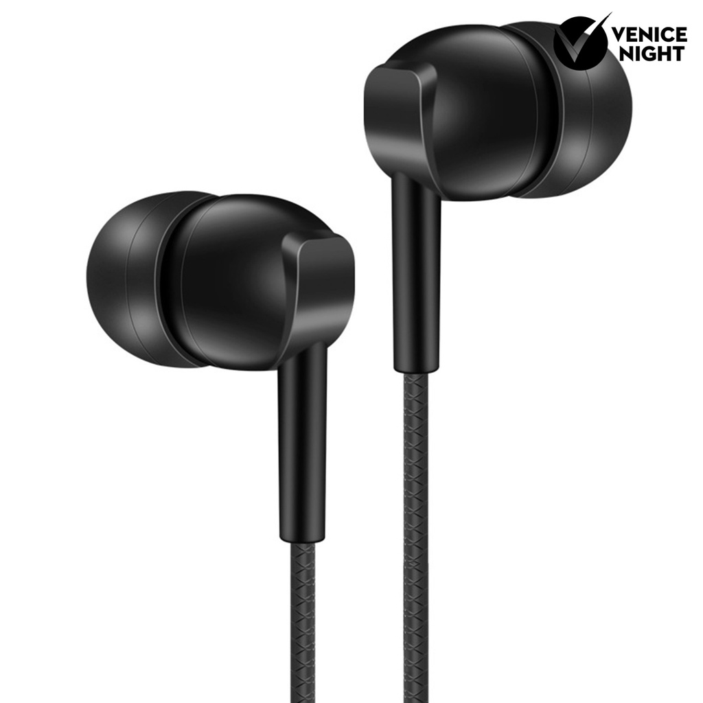 (VNEP) (Berkabel) Headset Earphone In-ear Stereo Surround Heavy Bass Kabel Jack 3.5mm Dengan Mic