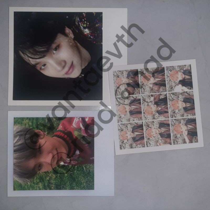 pola photocard bts yoongi hyyh wings & young forever